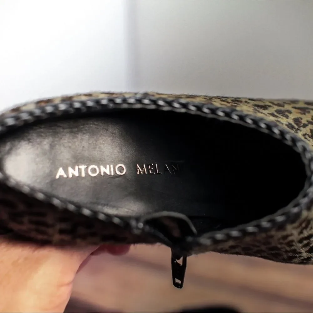 Antonio Melani Ankle Booties Leopard‎ Print Size 6.5.  B54